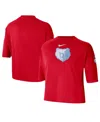 Nike Women's Red Memphis Grizzlies 2024/25 City Edition Courtside Boxy T-shirt In Red