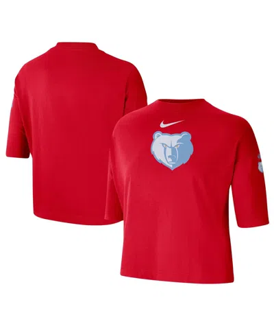 Nike Women's Red Memphis Grizzlies 2024/25 City Edition Courtside Boxy T-shirt