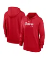 Nike Women's Red St. Louis Cardinals Authentic Collection Performance Pullover Hoodie In Red
