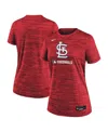 Nike Women's Red St. Louis Cardinals Authentic Collection Velocity Performance T-shirt In Red