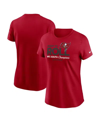 Nike Women's Red Tampa Bay Buccaneers 2024 Nfc South Division Champions Locker Room Trophy Collection T-s