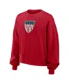 Nike Women's Red Team Usa Phoenix Fleece Pullover Sweatshirt In Red