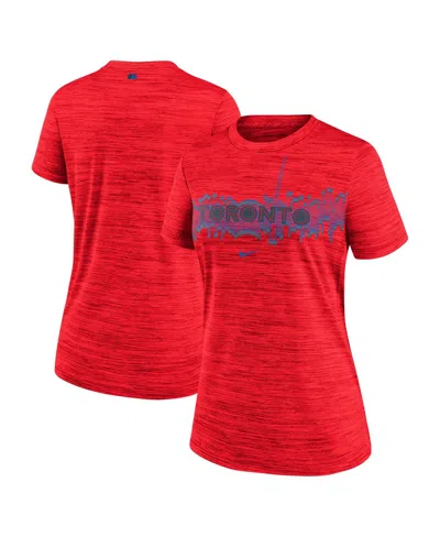 Nike Women's Red Toronto Blue Jays 2024 City Connect Velocity Performance Practice T-shirt