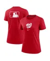 Nike Women's Red Washington Nationals Authentic Collection Early Work Tri-blend T-shirt In Red