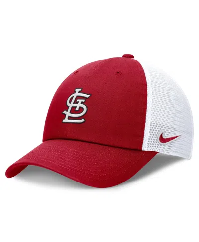 Nike Women's Red/white St. Louis Cardinals Club Trucker Adjustable Hat In Multi