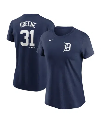 Nike Women's Riley Greene Navy Detroit Tigers Fuse Name Number T-shirt In Blue