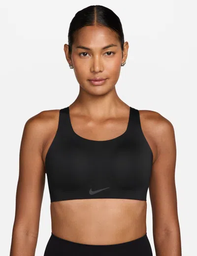 Nike Women's Rival Ultrahigh-support Sports Bra In Black