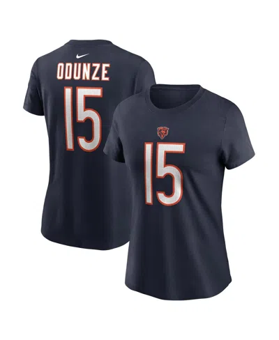 Nike Women's Rome Odunze Navy Chicago Bears 2024 Nfl Draft Name Number T-shirt