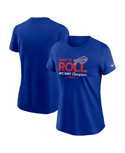 Nike Women's Royal Buffalo Bills 2024 Afc East Division Champions Locker Room Trophy Collection T-shirt
