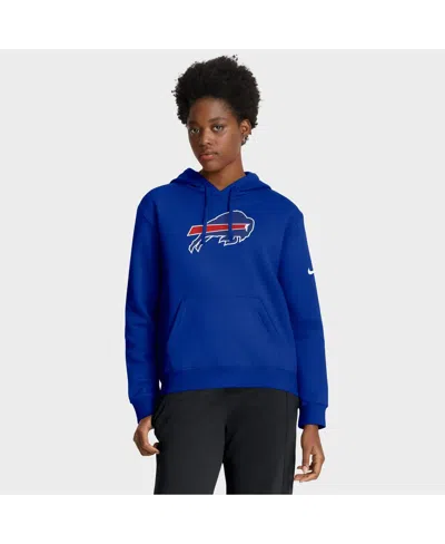 Nike Women's Royal Buffalo Bills Club Fleece Pullover Hoodie In Blue