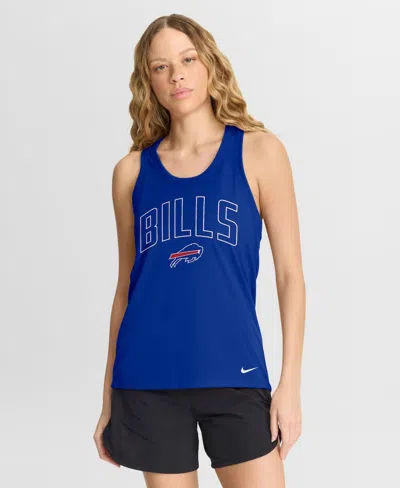 Nike Women's Royal Buffalo Bills Primetime Tri-blend Dri-fit Tank Top In Blue