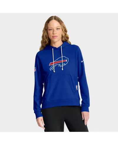 Nike Women's Royal Buffalo Bills Sideline Standard Issueâ Initial Homeâ Dri-fit Hoodie In Blue