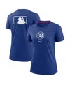 Nike Women's Royal Chicago Cubs Authentic Collection Early Work Tri-blend T-shirt In Royal