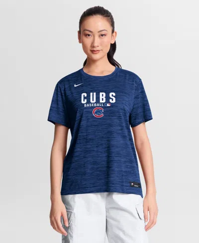 Nike Women's Royal Chicago Cubs Authentic Collection Velocity Dri-fit T-shirt In Blue