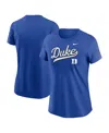 Nike Duke Athletic Prep Arch Local Script  Women's College T-shirt In Blue