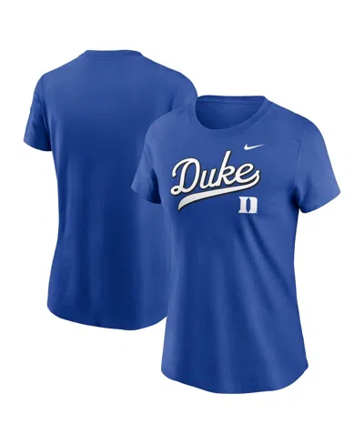 NIKE WOMEN'S ROYAL DUKE BLUE DEVILS LOCAL SCRIPT T-SHIRT