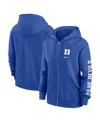 Nike Royal Duke Blue Devils Oversize Lockup Phoenix Full-zip Hoodie Jacket In Royal