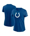 Nike Women's Royal Indianapolis Colts Primary Logo T-shirt In Royal