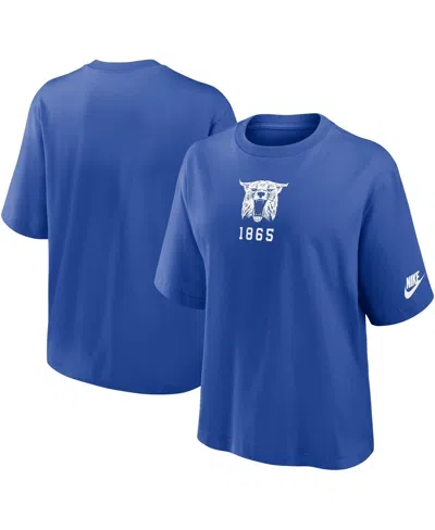 Nike Women's Royal Kentucky Wildcats Boxy Legacy Established T-shirt