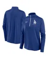 Nike Women's Royal Los Angeles Dodgers Pacer Quarter-zip Top In Royal,white