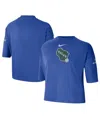 Nike Women's Royal Milwaukee Bucks 2024/25 City Edition Courtside Boxy T-shirt In Blue
