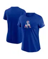 Nike Women's Royal New England Patriots Primary Logo T-shirt In Royal