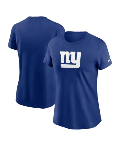 Nike Women's Royal New York Giants Primary Logo T-shirt