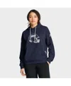 Nike Women's Royal New York Giants Throwback Sideline Standard Issue Dri-fit Hoodie In Blue