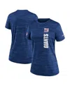 Nike Women's Royal New York Giants Velocity Performance T-shirt In Royal