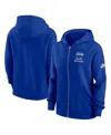 Nike Royal Seattle Seahawks Phoenix Rewind Full-zip Hoodie In Blue