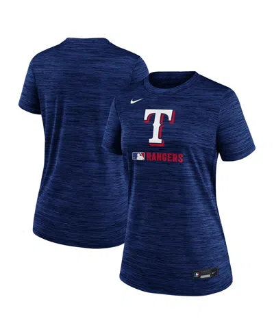 Nike Women's Royal Texas Rangers Authentic Collection Velocity Performance T-shirt