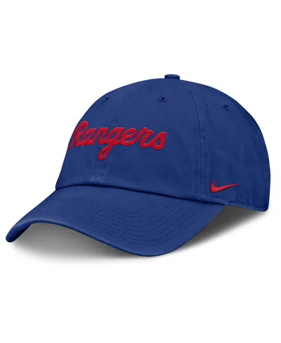 Nike Women's Royal Texas Rangers Club Adjustable Hat In Blue