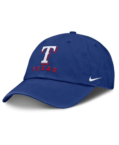 Nike Women's Royal Texas Rangers Club Adjustable Hat In Blue