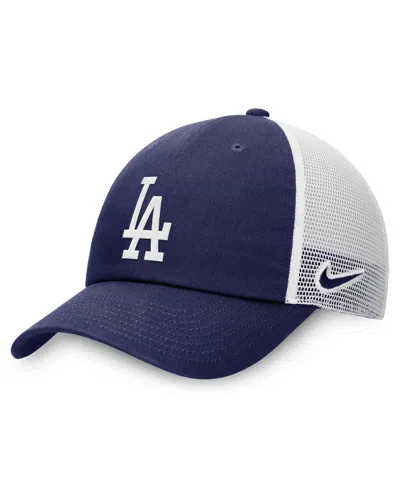 Nike Women's Royal/white Los Angeles Dodgers Club Trucker Adjustable Hat In Blue