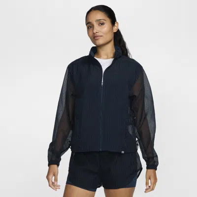 Nike Women's Running Division Packable Running Jacket In Blue