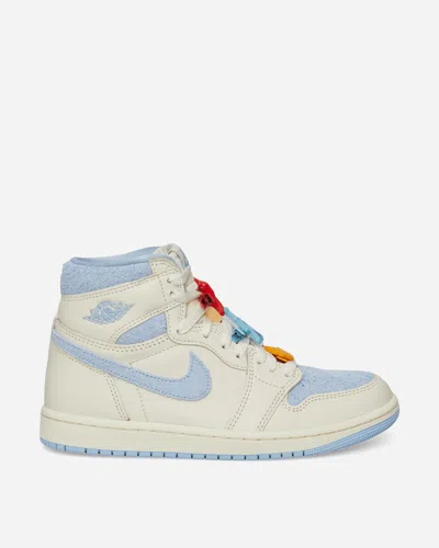 Nike Women S Air Jordan 1 Retro High Og Sneakers Pale Ivory / Psychic Blue In Multi