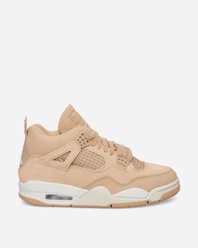 Nike Women S Air Jordan 4 Retro Sneakers Hemp / Light Orewood Brown In Neutral