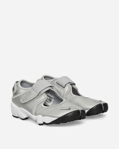 Nike Women S Air Rift Leather Sandals Metallic Silver / Sail In Multi