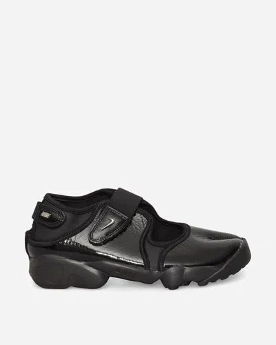 Nike Women S Air Rift Sandals Black / Metallic Silver In Multi