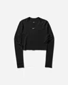 Nike Women S Chill Knit Slim Longsleeve Top Black In Multicolor