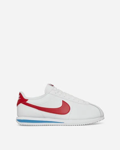 NIKE WOMEN S CORTEZ SNEAKERS WHITE / VARSITY RED