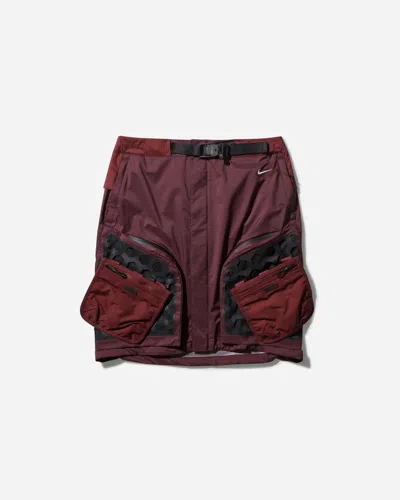 Nike Women S Ispa Multi Pocket Skirt Burgundy Crush In Purple