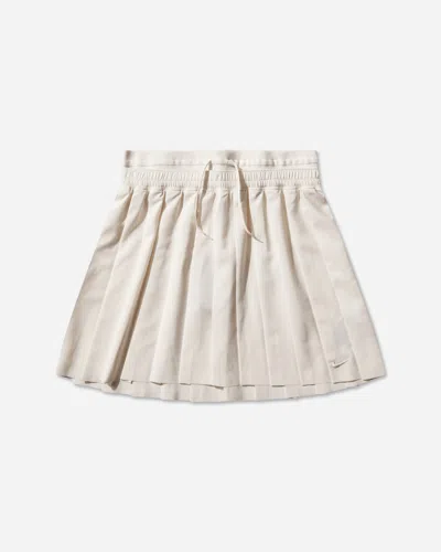 Nike Women S Mid-rise Pleated Skirt Chalk In White