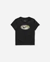 Nike Women S Slim Camo Logo T-shirt In Black