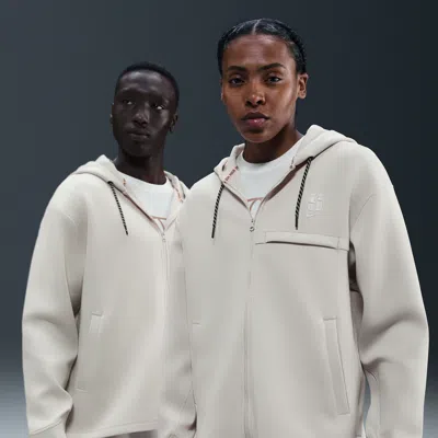 Nike Women's Sabrina Dri-fit Loose Full-zip Basketball Hoodie In Brown