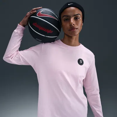 Nike Women's Sabrina Long-sleeve Basketball T-shirt In Pink Foam 
