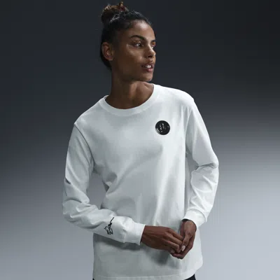 Nike Women's Sabrina Long-sleeve Basketball T-shirt In White