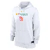 Nike Women's San Diego Padres Authentic Collection City Connect  Therma Mlb Pullover Hoodie In White
