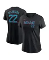 Nike Women's Sandy Alcantara Black Miami Marlins 2025 City Connect Fuse Name Number T-shirt In Black