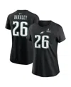 Nike Women's Saquon Barkley Black Philadelphia Eagles Super Bowl Lix Name Number T-shirt In Black
